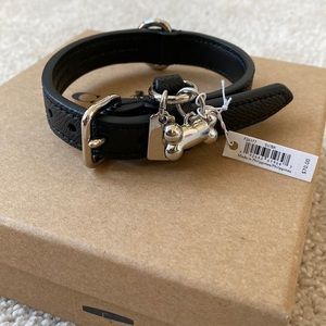Small black Leather Pet Collar